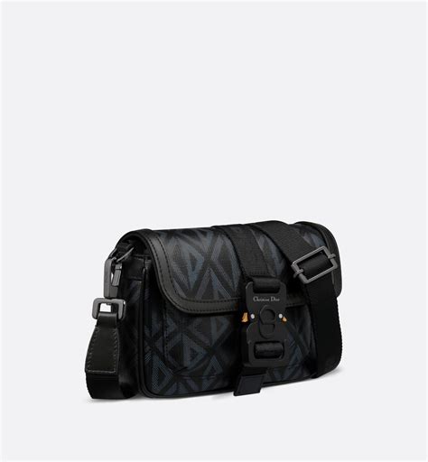 Mini Dior Hit The Road Bag Black CD Diamond Canvas